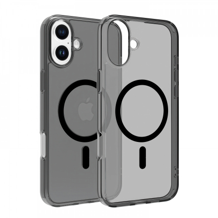 Laptop, Tablete & Telefoane - Dviced Magsafe iPhone 16 Plus smoke case - Black