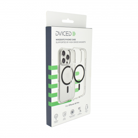 Dviced Magsafe iPhone 16 Pro clear case - Black [2]