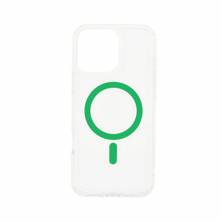 Dviced Magsafe iPhone 16 Pro clear case - Green [1]