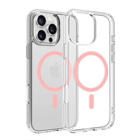 Dviced Magsafe iPhone 16 Pro Max clear case -Pink [0]