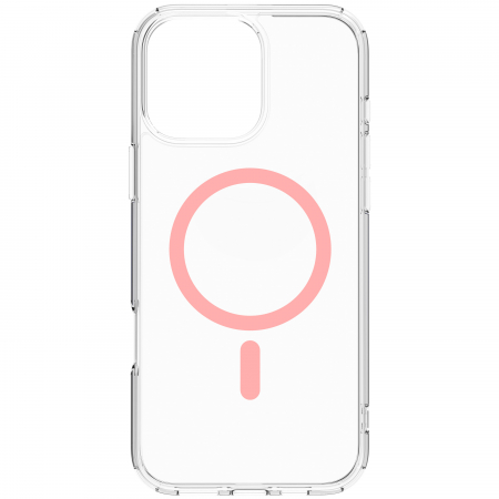 Dviced Magsafe iPhone 16 Pro Max clear case -Pink [3]