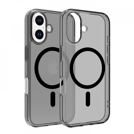 Laptop, Tablete & Telefoane - Dviced Magsafe iPhone 16 smoke case - Black