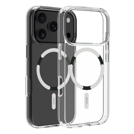 Laptop, Tablete & Telefoane - Dviced MagSafe iPhone 17 Pro Max clear case - White