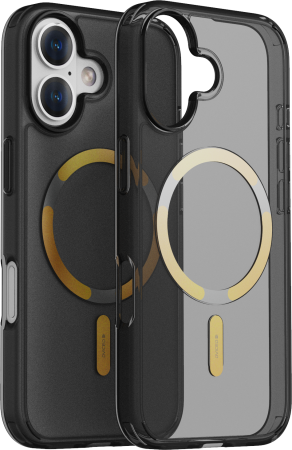 Telefoane & accesorii - Dviced MagSafe iPhone 17 smoke case - Gold