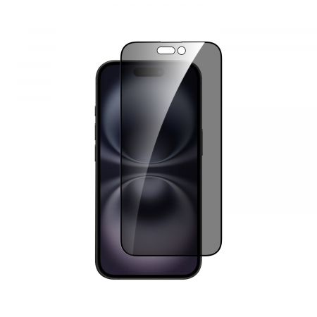 Laptop, Tablete & Telefoane - Dviced privacy tempered glass screen protector edge to edge for iPhone 16 Plus with applicator