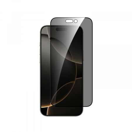 Laptop, Tablete & Telefoane - Dviced privacy tempered glass screen protector edge to edge for iPhone 16 Pro Max with applicator