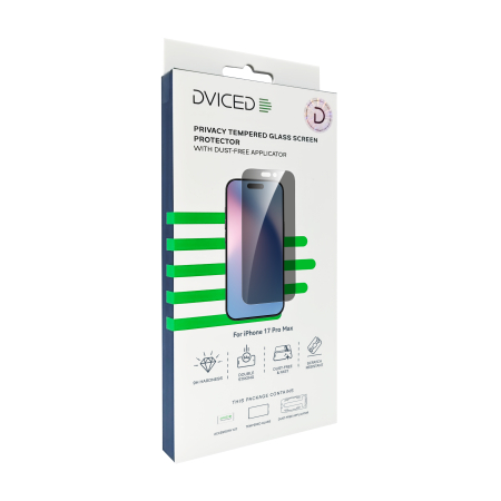 Dviced Privacy Tempered glass screen protector for iPhone 17 Pro Max with dust-free applicator [2]