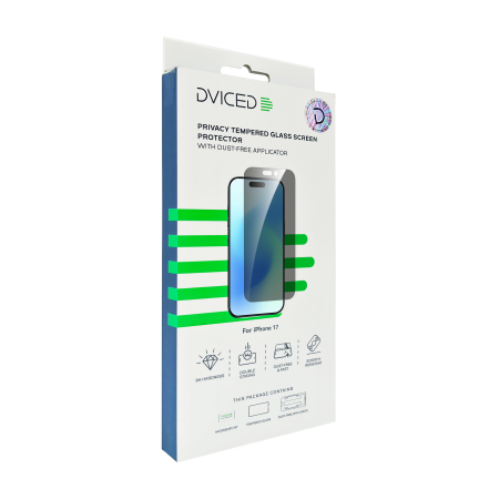 Dviced Privacy Tempered glass screen protector for iPhone 17 with dust-free applicator [3]