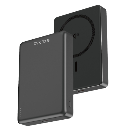 Telefoane & accesorii - Dviced Qi2 Ultrathin MagSafe Power bank 10000mAh - Black