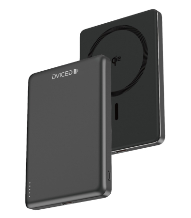 Telefoane & accesorii - Dviced Qi2 Ultrathin MagSafe Power bank 5000mAh - Black
