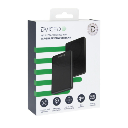 Dviced Qi2 Ultrathin MagSafe Power bank 5000mAh - Black [4]