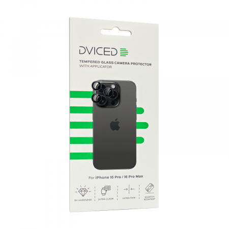 Dviced tempered glass camera protector for iPhone 16 Pro/16 Pro Max with applicator [2]
