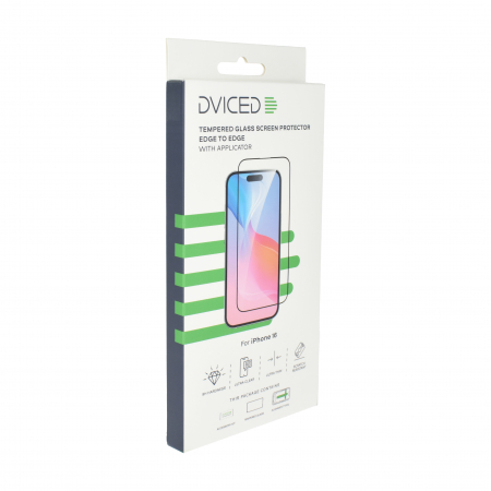 Dviced Tempered glass screen protector edge to edge for iPhone 16 with applicator [1]