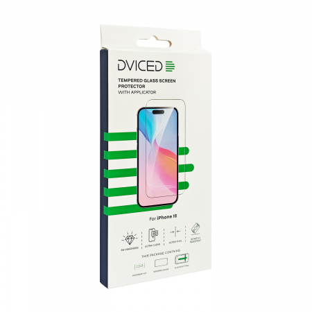 Dviced tempered glass screen protector for iPhone 16 with applicator [1]