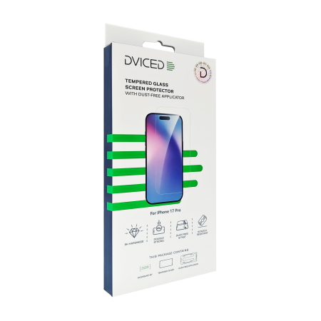 Dviced Tempered glass screen protector for iPhone 17 Pro with dust-free applicator [3]