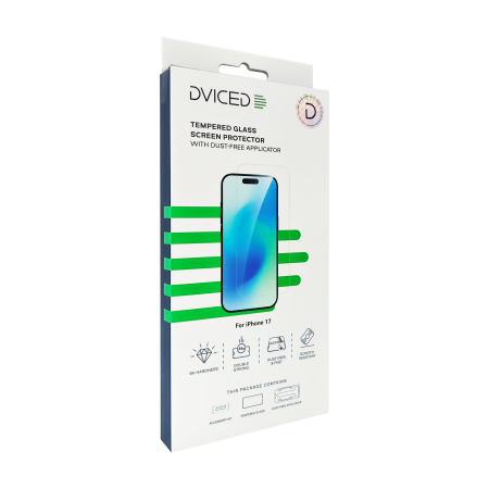 Dviced Tempered glass screen protector for iPhone 17 with dust-free applicator [3]