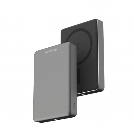 Baterii Externe - Dviced Ultrathin MagSafe Power bank 10000mAh - Black/Grey