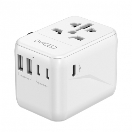 Laptop, Tablete & Telefoane - Dviced Universal travel adapter 28W - White