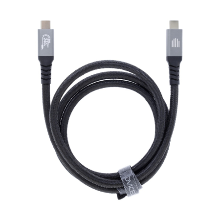 Dviced USB4 Braided Cable, 80 Gbps, 240 W, (Thunderbolt compatible), 1m - Black [2]