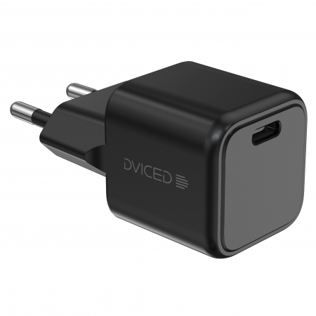 Laptop, Tablete & Telefoane - Dviced Wall charger 30W GaN USB-C EU w cable - Black