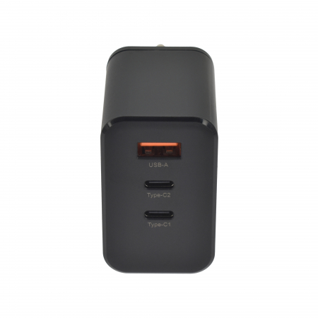 Dviced Wall charger 65W GaN 1 USB-A, 2 USB-C EU - Black [1]
