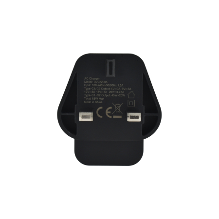 Dviced Wall charger 65W GaN 2 USB-C UK - Black [5]