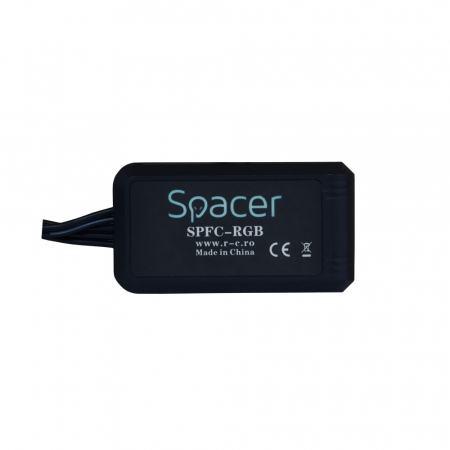 USB Hub - FAN HUB SPACER pt. maxim 5 ventilatoare ARGB, telecomanda pt. setat iluminarea RGB, alimentare 4-pin \\"SPFC-RGB\\"