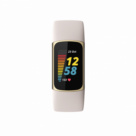 Fitbit Charge 5 Lunar White/Soft Gold Stainless Steel [1]