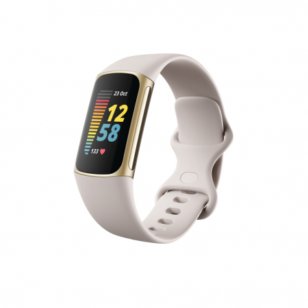 Fitbit Charge 5 Lunar White/Soft Gold Stainless Steel [2]
