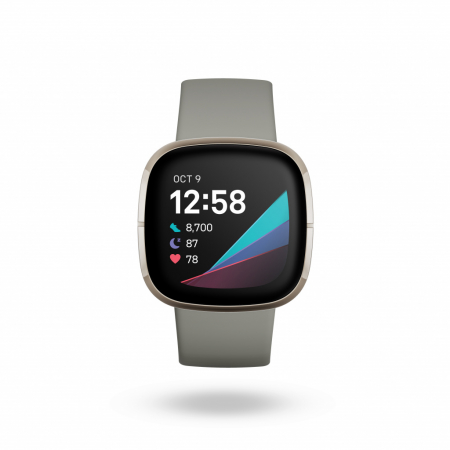 Fitbit Sense - Sage Grey/Silver Stainless Steel [3]