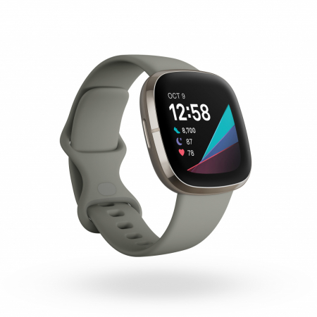 Fitbit Sense - Sage Grey/Silver Stainless Steel [0]