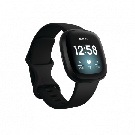Fitbit Versa 3 - Black/Black Aluminum [0]