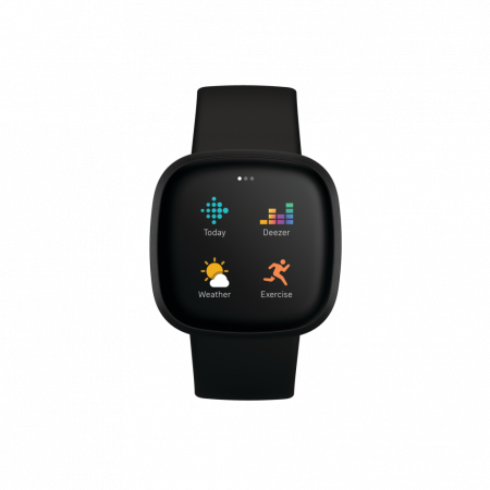 Fitbit Versa 3 - Black/Black Aluminum [1]
