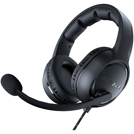 Microfoane & Casti Gaming - Cougar I HX330 I 3H250P50B.0001 I Headset I Stereo 3.5mm 4-pole and 3-pole PC adapter / Driver 50mm / 9.7mm noise cancelling Mic. / Black