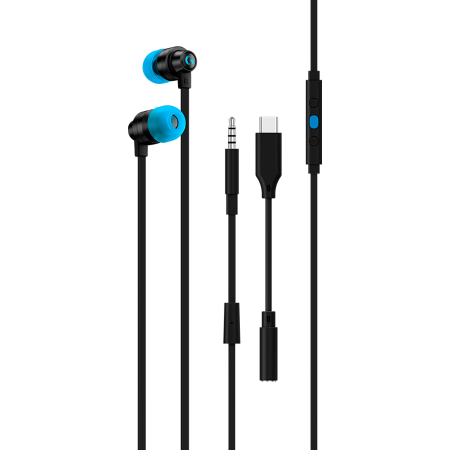 Microfoane & Casti Gaming - LOGITECH G333 Wired Gaming Earphones - BLACK - 3.5 MM