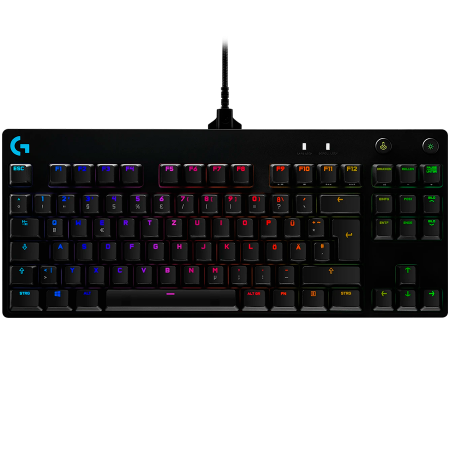 Tastaturi Gaming - LOGITECH G PRO TKL Corded Mechanical Gaming Keyboard - BLACK - US INT'L - USB - CLICKY