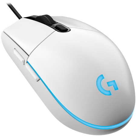 LOGITECH G203 LIGHTSYNC Corded Gaming Mouse - WHITE - USB [0]