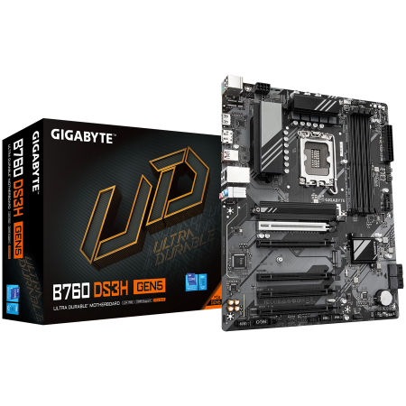 Componente PC - GIGABYTE B760 DS3H GEN5, LGA1700, 4x DDR5, ATX
