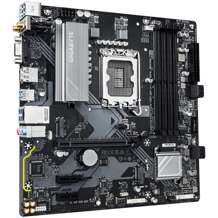GIGABYTE Mainboard Desktop B760M D3HP WIFI6 (LGA1700, 4 x DDR5, 1 x D-Sub, 1 x HDMI, 1 x DisplayPort, GLAN, Wi-Fi 6, BT5.3, 1 x PCIe x16 4.0, 2 x PCIe x1 3.0, 2 x M.2, 4 x SATA) mATX [2]
