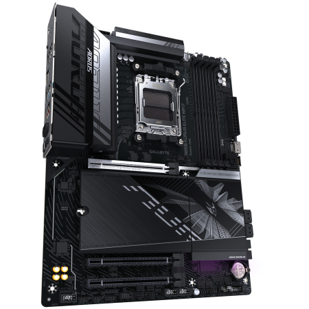 GIGABYTE Mainboard Desktop B850 AORUS ELITE WF7 (AM5, 4xDDR5, 1xDP, 1xHDMI, 2.5GLAN, WiFi7, BT5.4, 1x PCIe x16 5.0, 2xPCIe x16 supporting PCIe 3.0 x1, 3xM.2, 4xSATA3) ATX [1]
