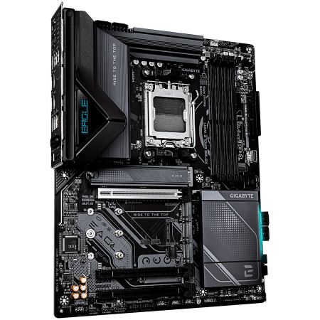 GIGABYTE Mainboard Desktop X870E EAGLE WIFI7 (AM5,4 x DDR5, 2 x USB4 TypeC, 1xHDMI, 5GLAN, 1 x PCIe x16, 4 x M.2,4xSATA6, Wi-Fi 7, BT5.4) ATX [1]