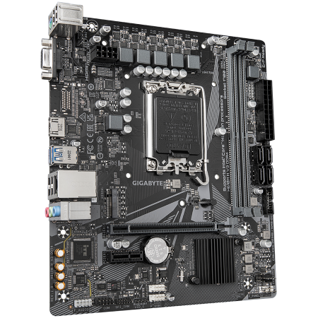 GIGABYTE MB LGA1700 H610 2 x DDR4 1 x M.2 4 x SATA 1 x D-Sub port 1 x HDMI port Micro ATX [1]