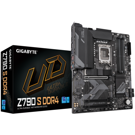 GIGABYTE MB LGA1700 Z790 4 x DDR4 DIMM 1 x DisplayPort 1 x HDMI port 1 x RJ-45 port 3 x M.2 4 x SATA ATX Form Factor [0]