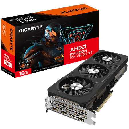 GIGABYTE Video Card AMD Radeon RX 7600 XT GAMING OC 16G, GDDR6 16GB/128bit, PCI-E 4.0 x16, 2xHDMI, 2xDP, 2x8pin, 600W PSU, Retail [0]
