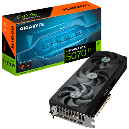 Componente PC - GIGABYTE Video Card NVidia GeForce RTX 5070 Ti EAGLE OC SFF 16G, 16GB GDDR7, PCI-E 5.0, 3xDP, 1xHDMI