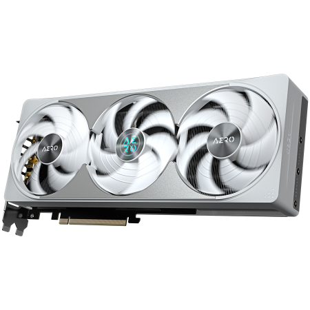 GIGABYTE Video Card NVIDIA GeForce RTX 5080 AERO OC SFF 16G (16GB GDDR7/256bit, PCI-E 5.0, Recommended PSU 850W, 16Pin Power connector, 3x DP, 1x HDMI) White/Silver [4]