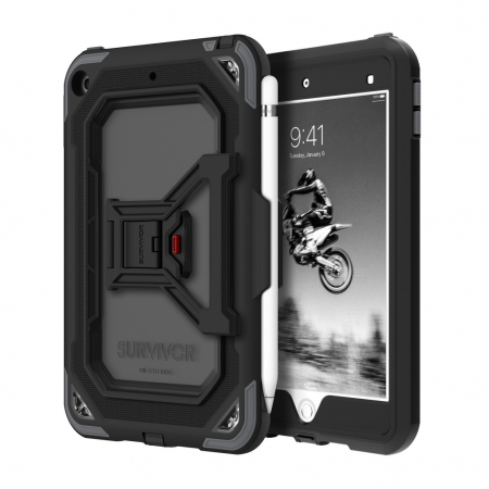 Griffin Survivor All-Terrain for iPad mini (2019) - Black/Gray/Clear [2]