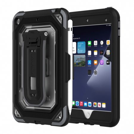 Griffin Survivor All-Terrain for iPad Mini - Black/Gray/Clear (B2B) Anitmicrobial Version [3]