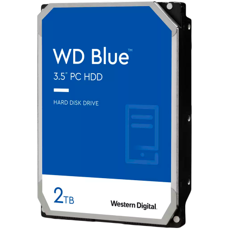 Componente PC - HDD Desktop WD Blue 2TB SMR, 3.5'', 256MB, 7200 RPM, SATA