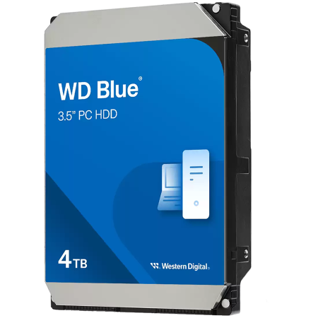 Hard disk uri - HDD Desktop WD Blue 4TB CMR, 3.5'', 128MB, 5400 RPM, SATA